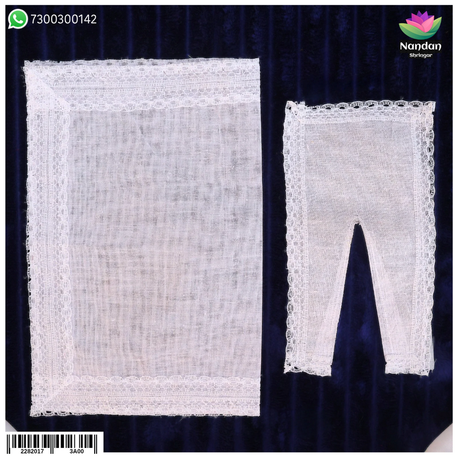MalMal Chira Odhni - White