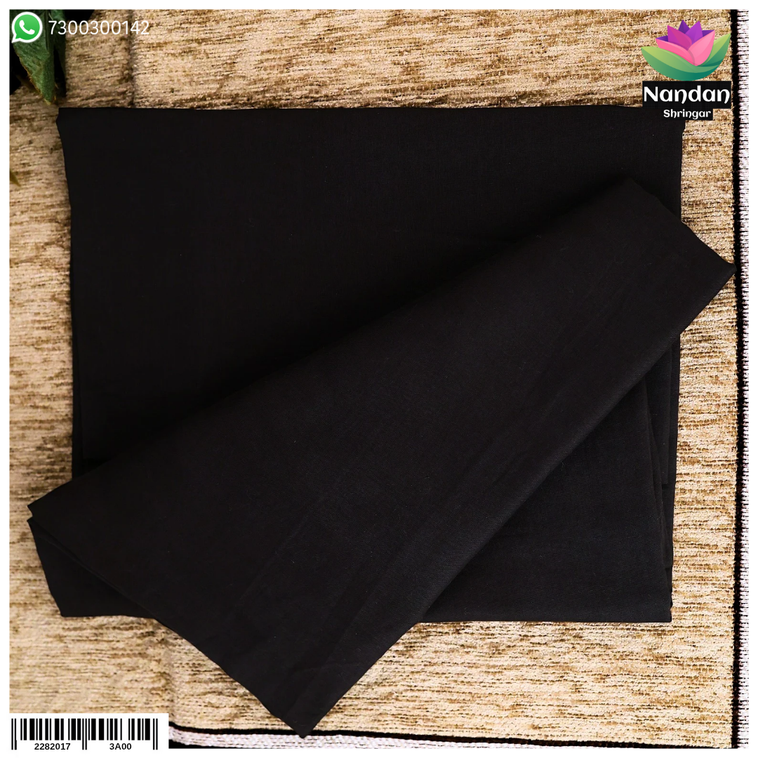 Malmal Vastra - Black (Shyam)