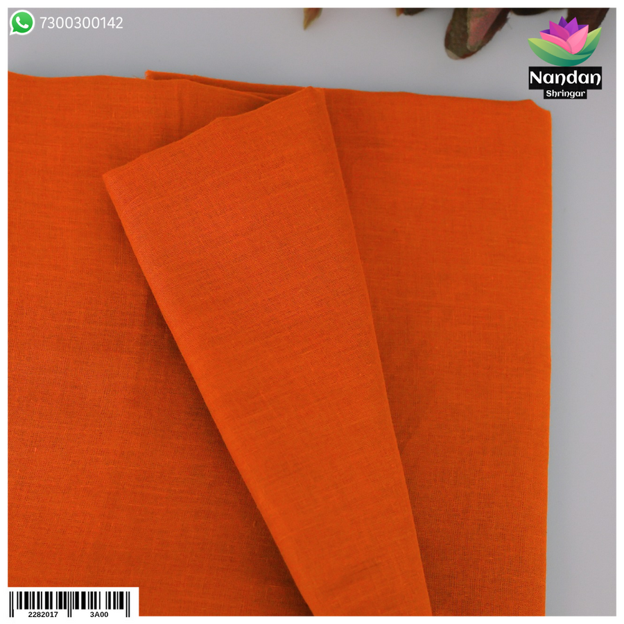 Malmal Vastra - Orange (Kesari)