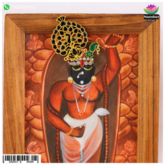 Meenakari Mukut - Black ( Without Kiran )