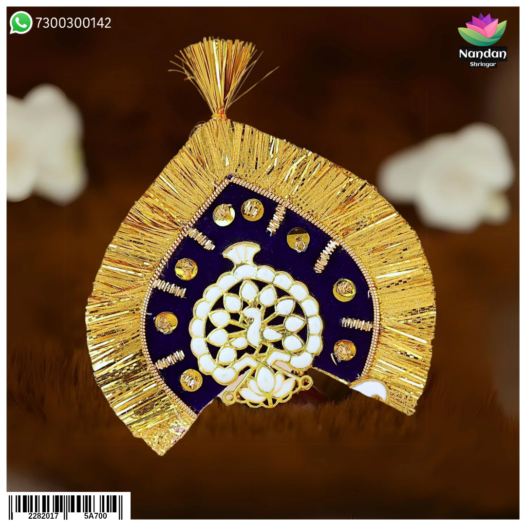 Meenakari Mukut - White (With Kiran)