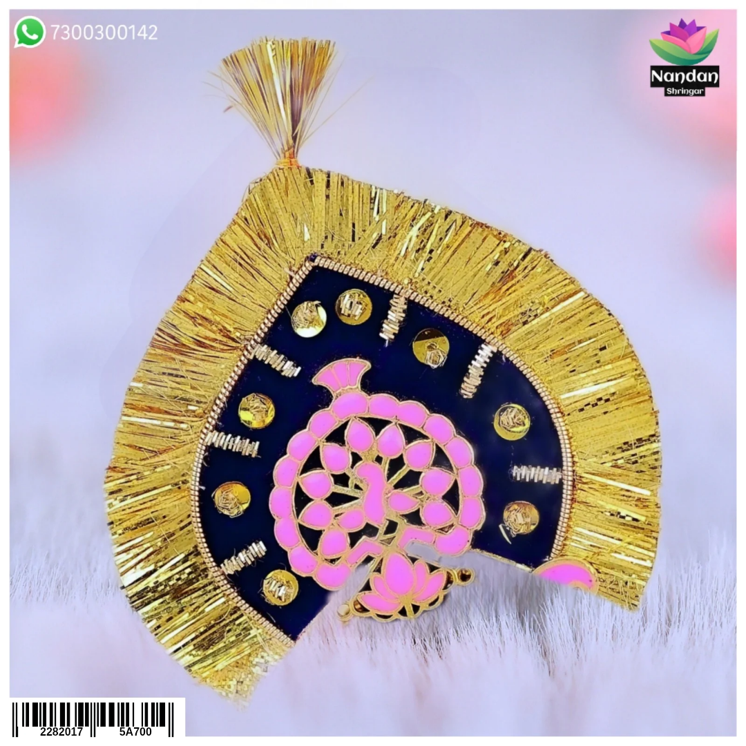 Meenakari Mukut - Pink (With Kiran)