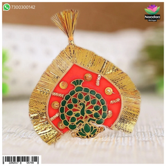 Laddu Gopal Meenakari Mukut Green (With Kiran)