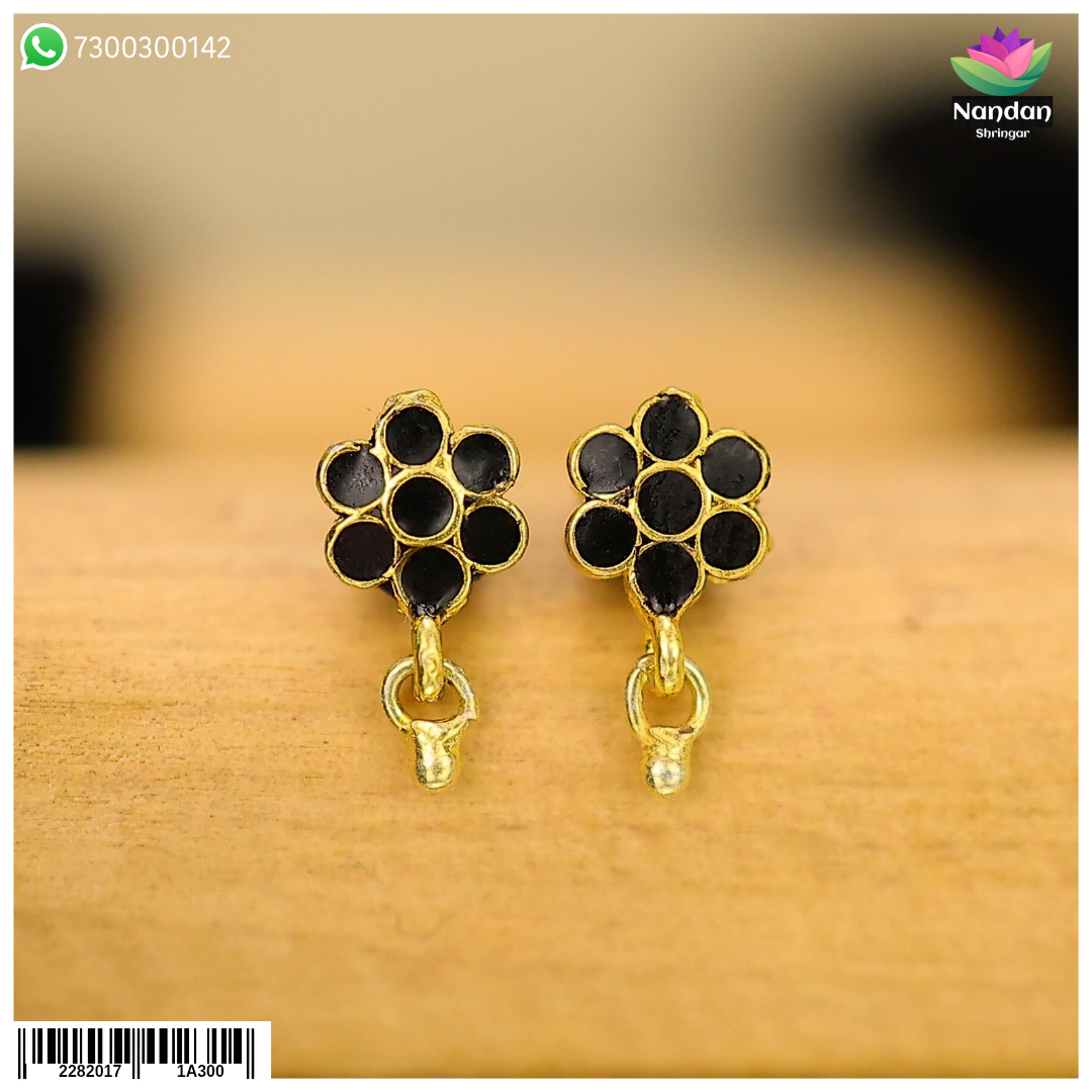 Meenakari Karnfool - Black