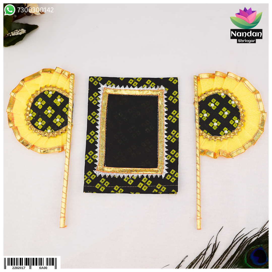 Hindola Special Combo [ Pankha And Chitra Ji Vastra ] - Black