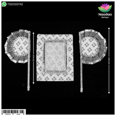 Hindola Special Combo [ Pankha And Chitra Ji Vastra ] - Dark Blue