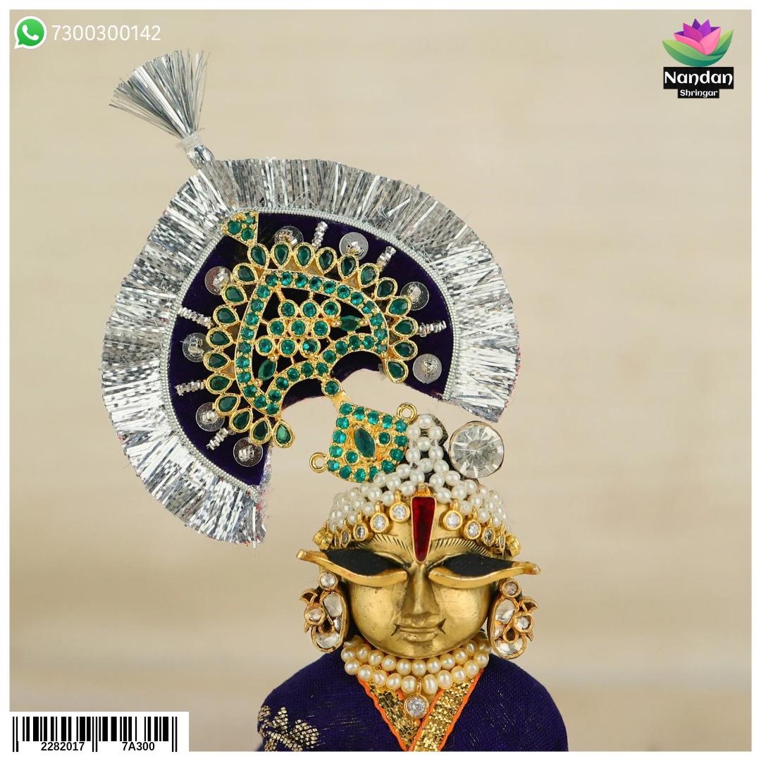 Laddu Gopal Panna Mukut (Silver)