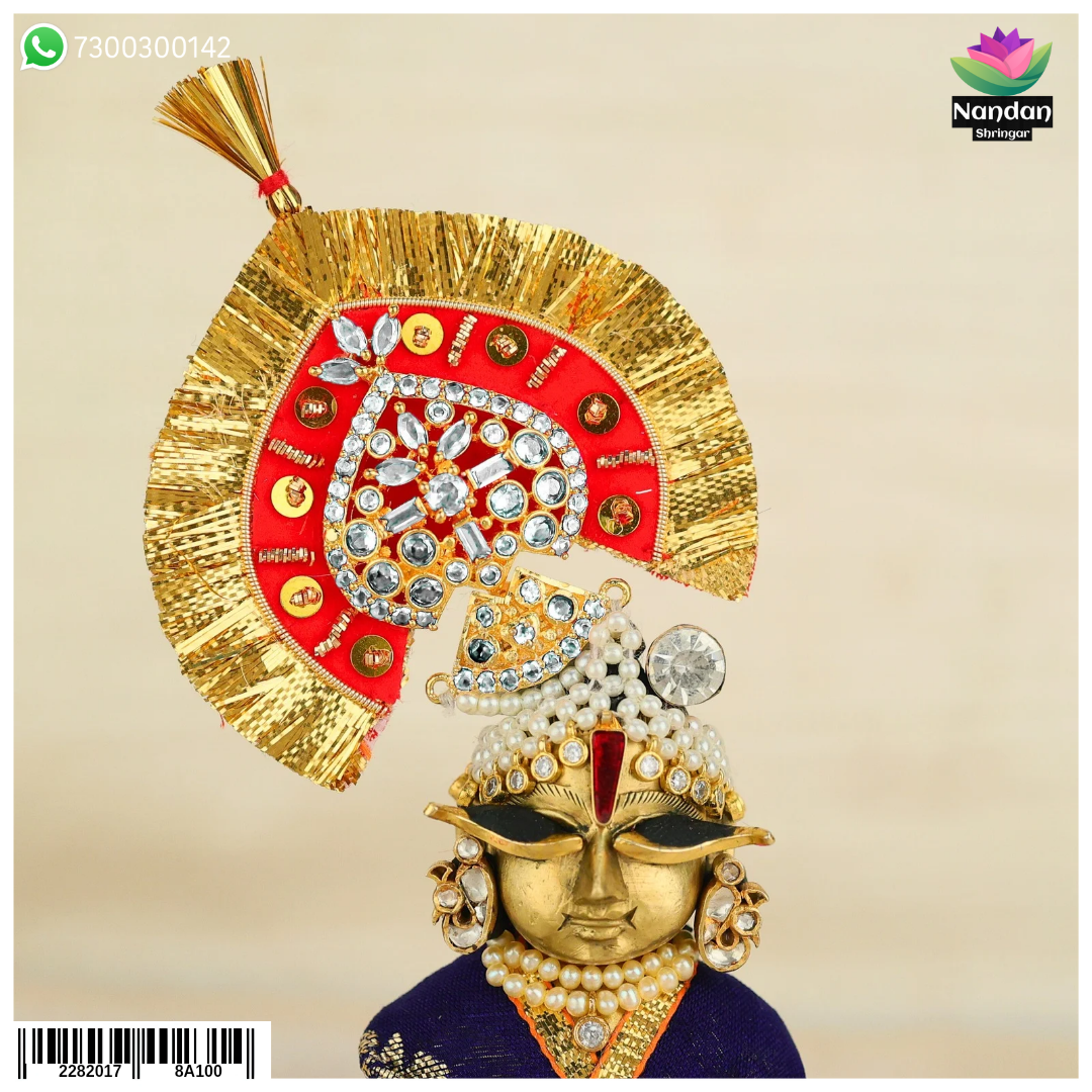 Laddu Gopal Heera Mukut (Silver)
