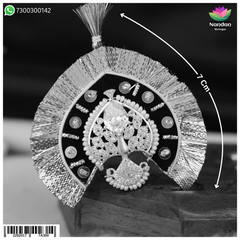Panna Mayur Mukut - (Silver)