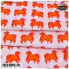 Cow Print Vastra - Kesri