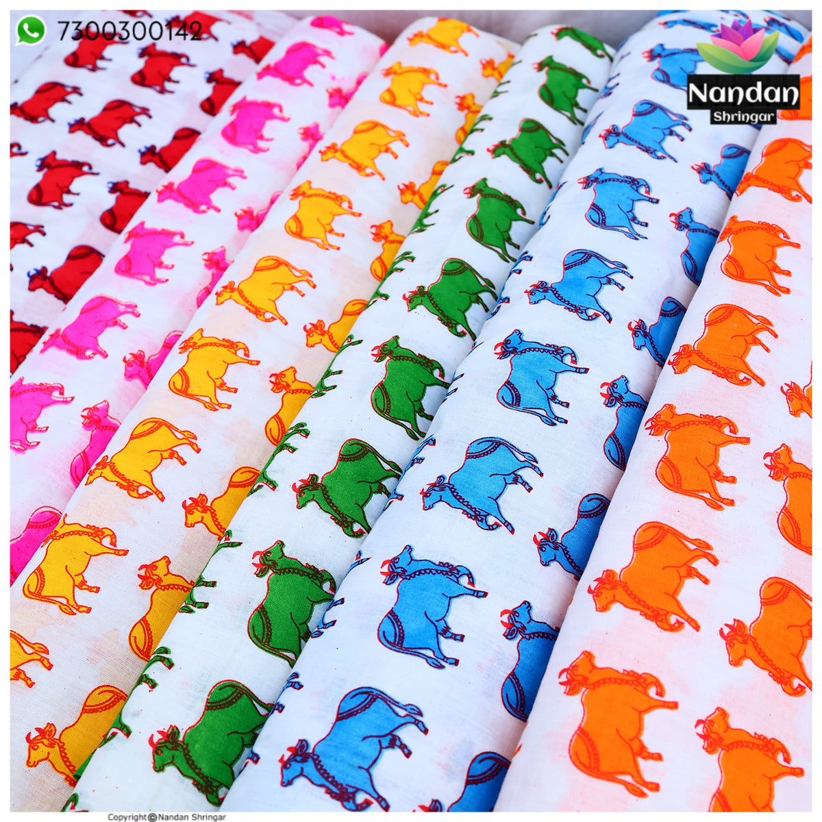 Cow Print Vastra - Pink