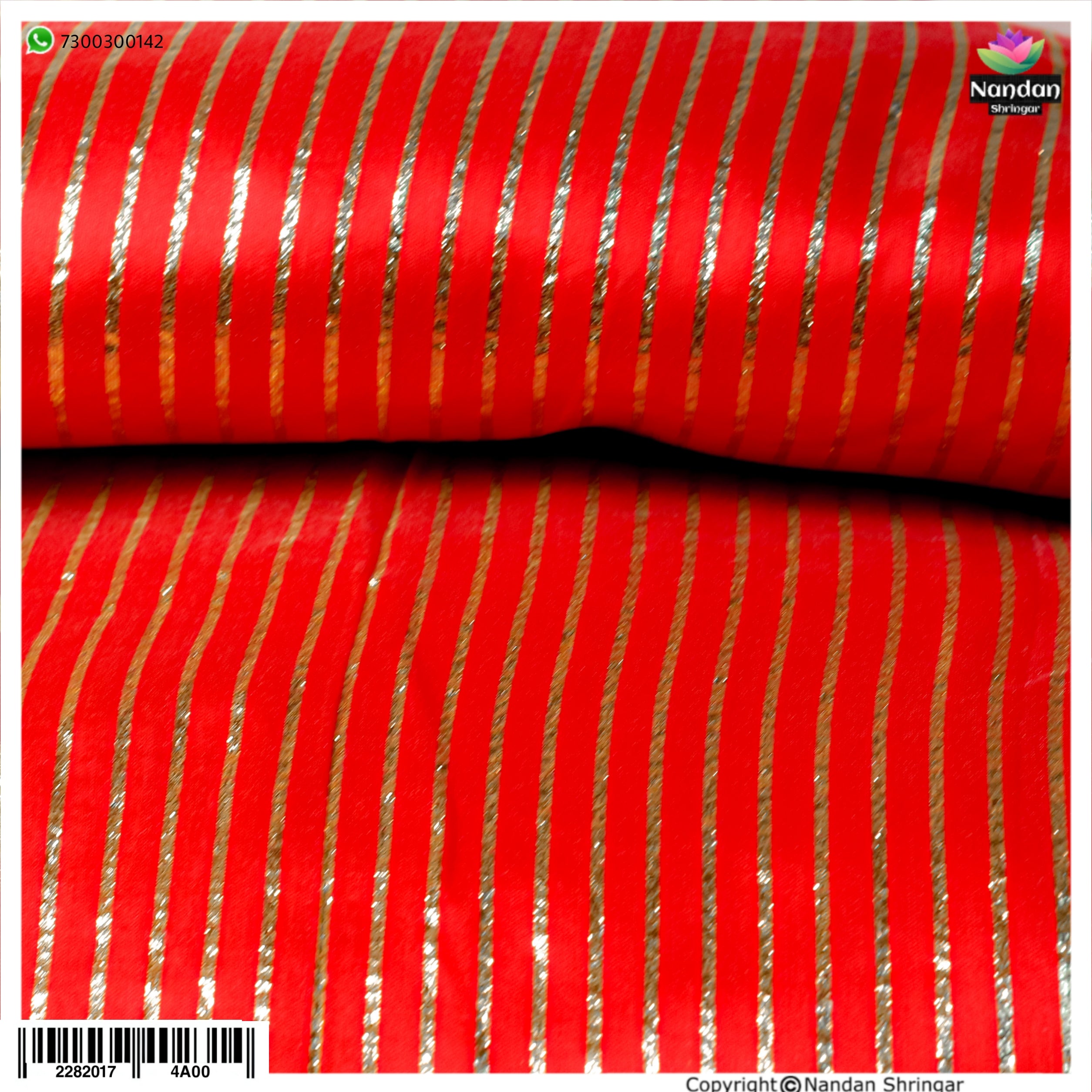 Taas Zari Vastra - Red (Lal)