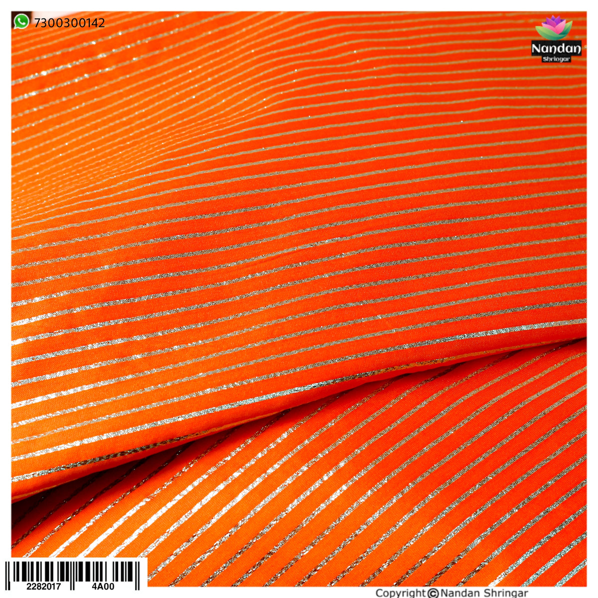Taas Zari Vastra - Orange (Kesari)