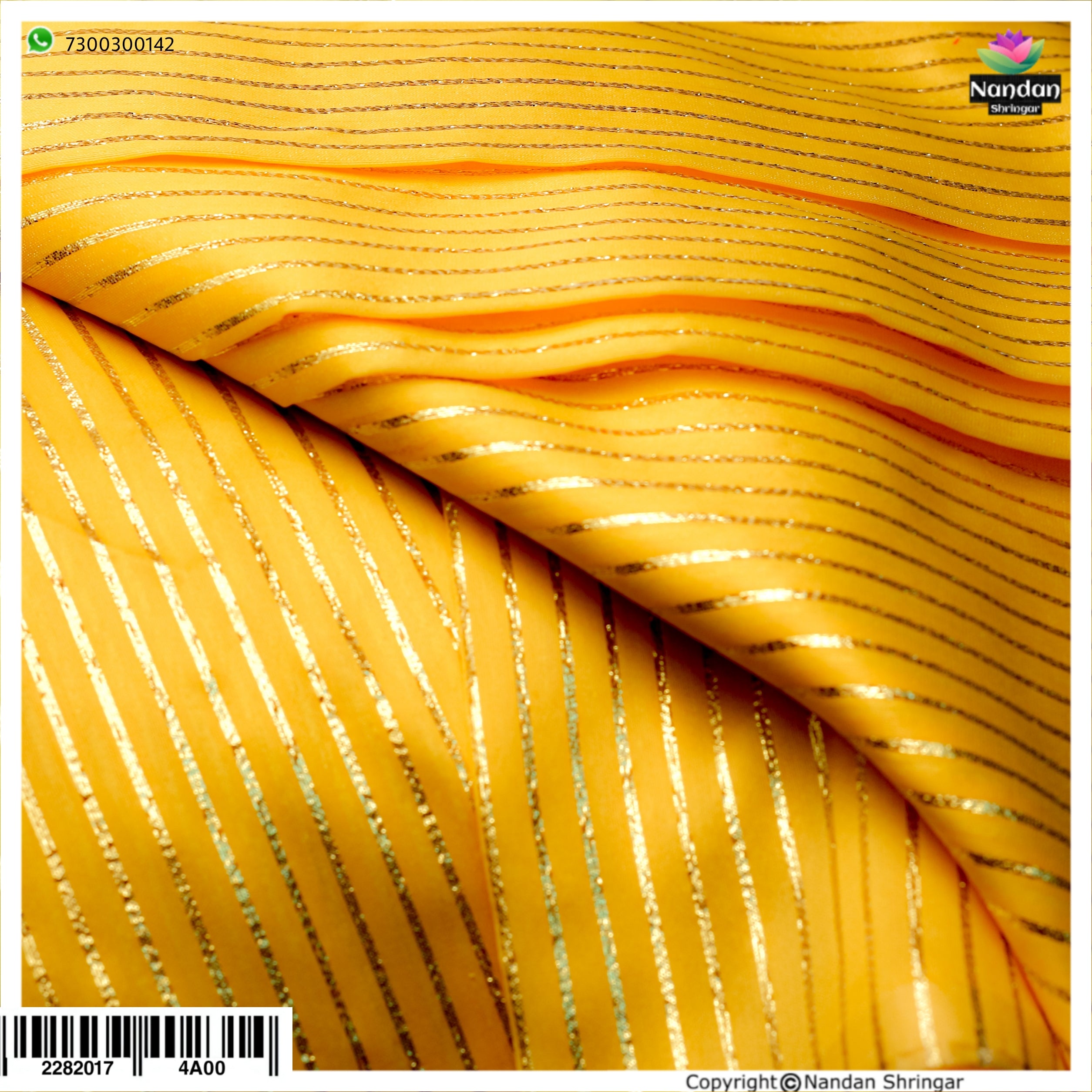 Taas Zari Vastra - Yellow (Chandani)