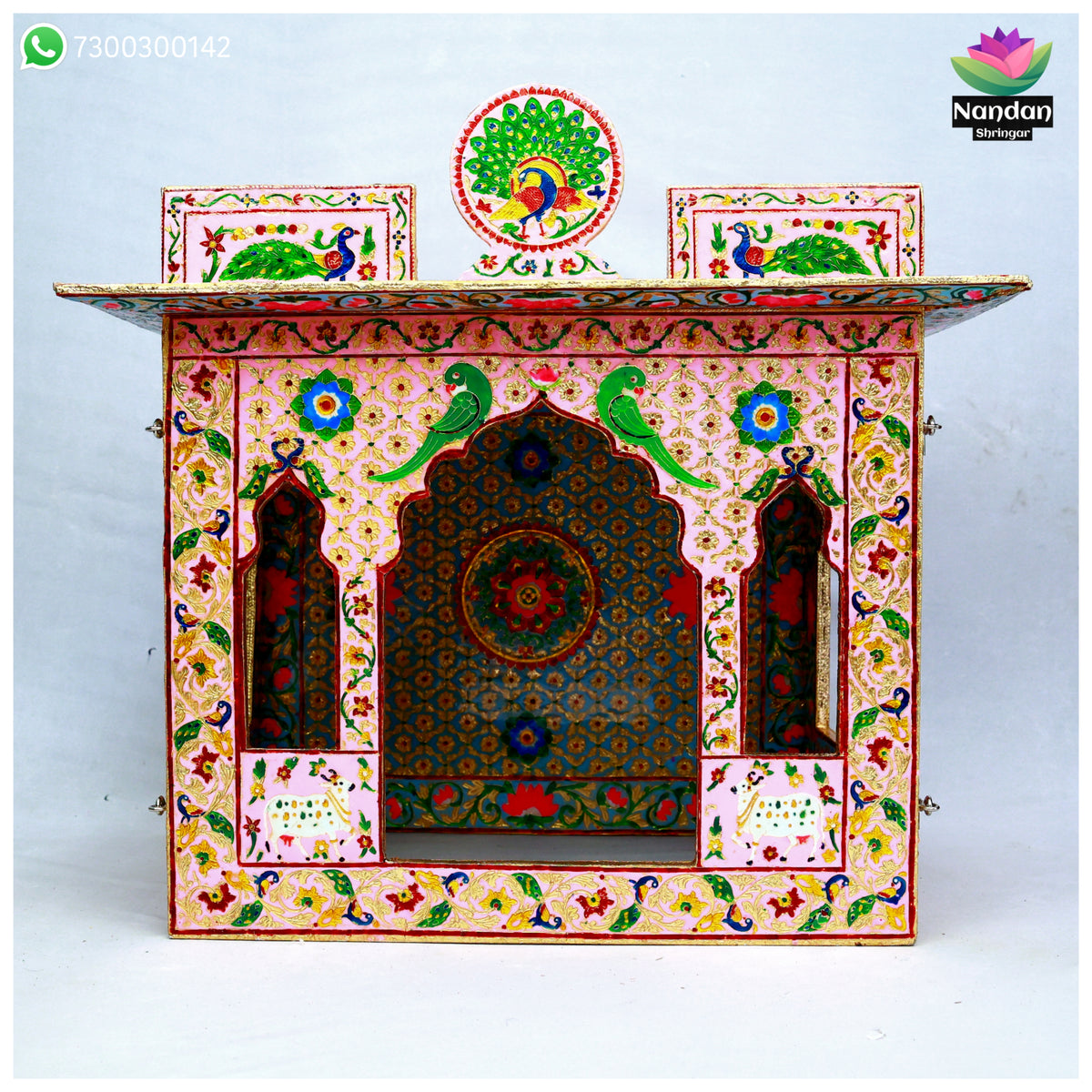 Meenakari Bangla - Reversible  Side 1 - Gulabi Side 2 - Firoja ( 16 Inch )
