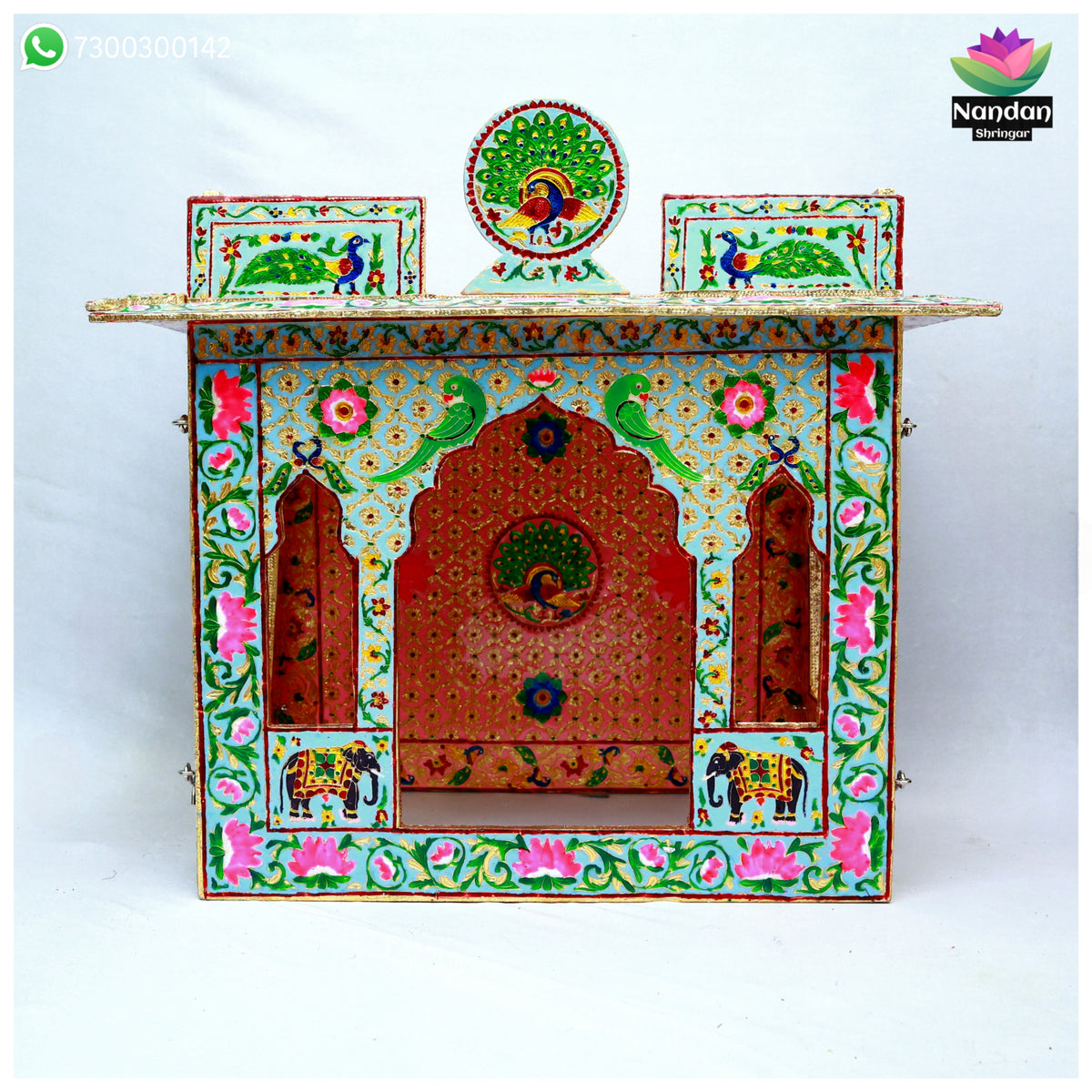 Meenakari Bangla - Reversible  Side 1 - Gulabi Side 2 - Firoja ( 20 Inch )