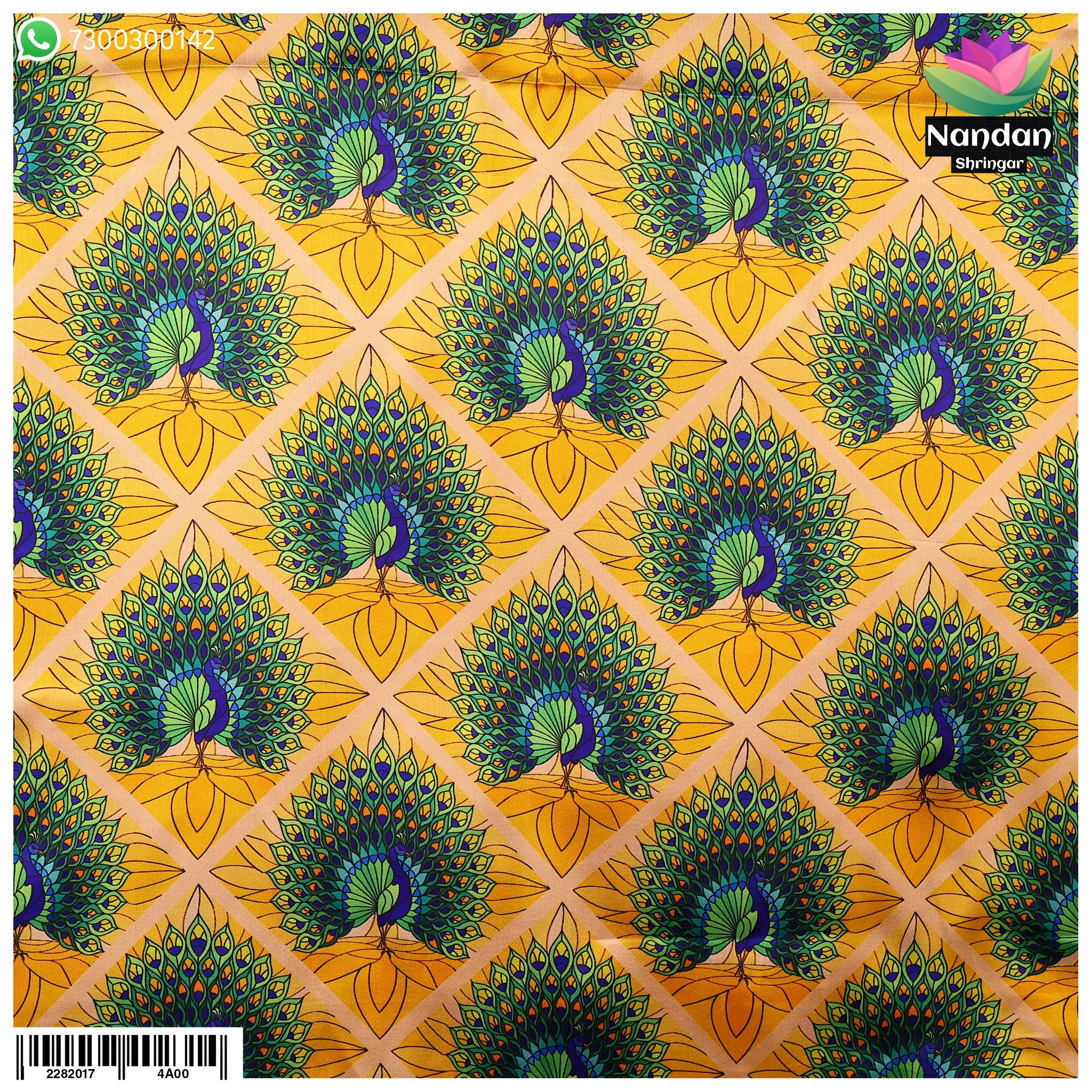 Mayur Nritya Vastra - Yellow