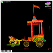Wooden Rath Hand Painted - No.3