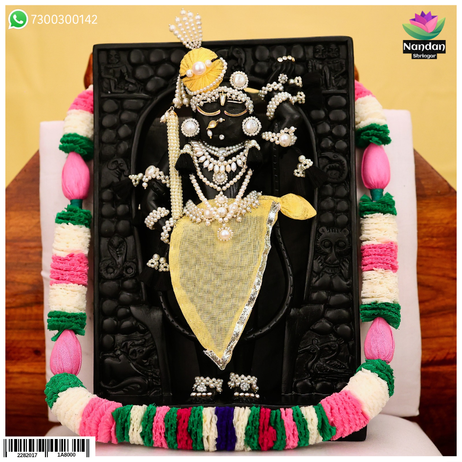 Real Pearl Moti Shringar - 9 Inch Swaroop