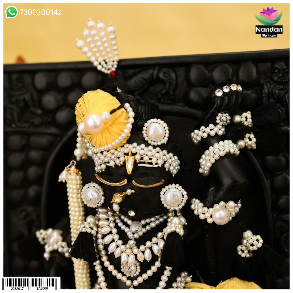 Real Pearl Moti Shringar - 9 Inch Swaroop