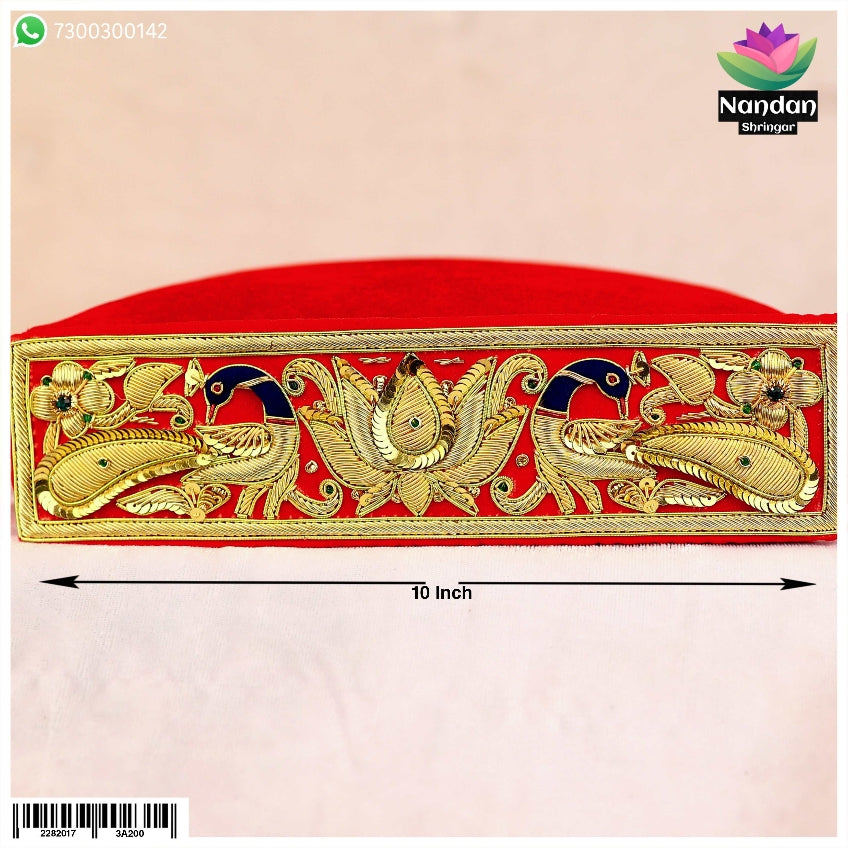 Utsav Gaadi Mohra ( Zardosi ) - 10 inch