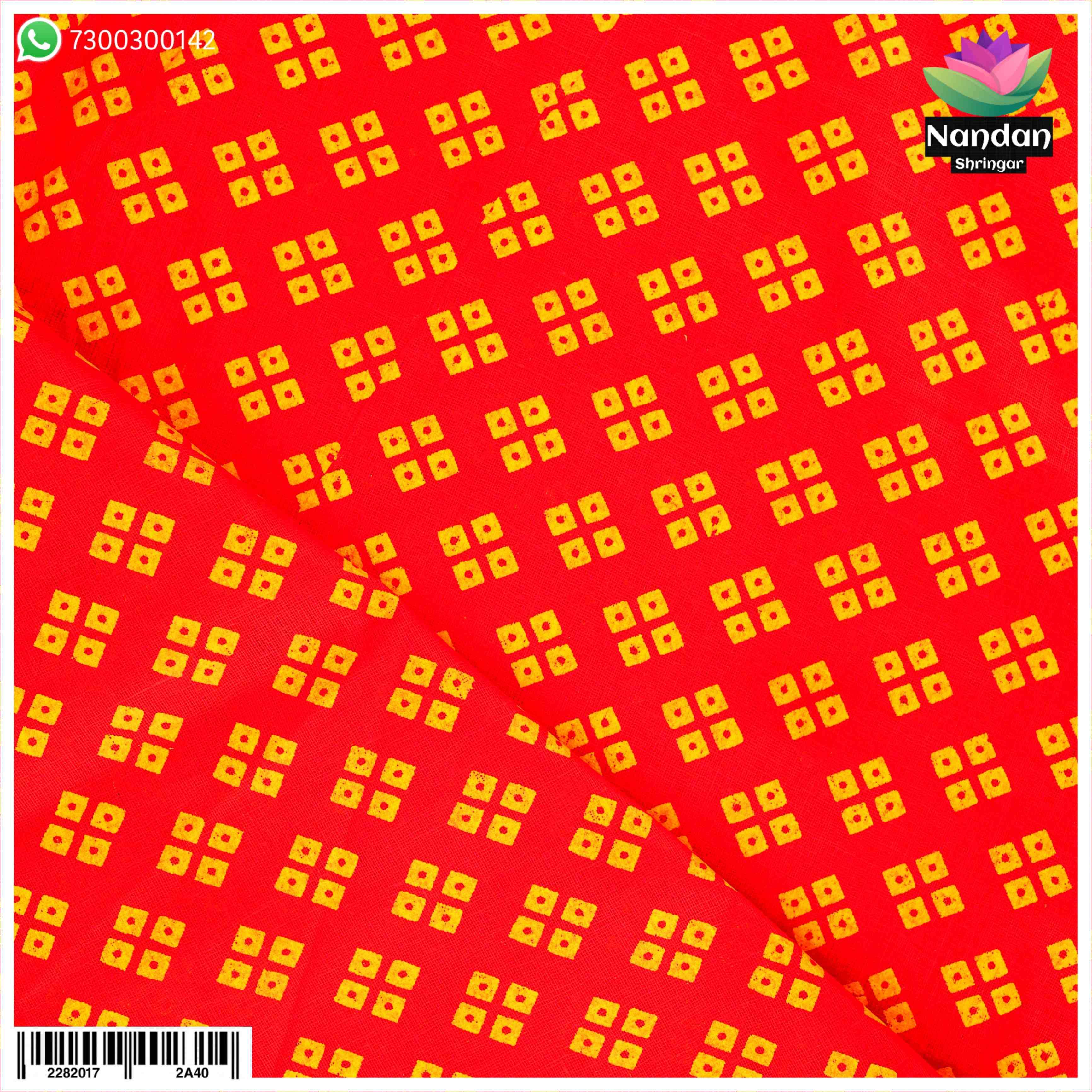 Chofuli Chunari Vastra - Red