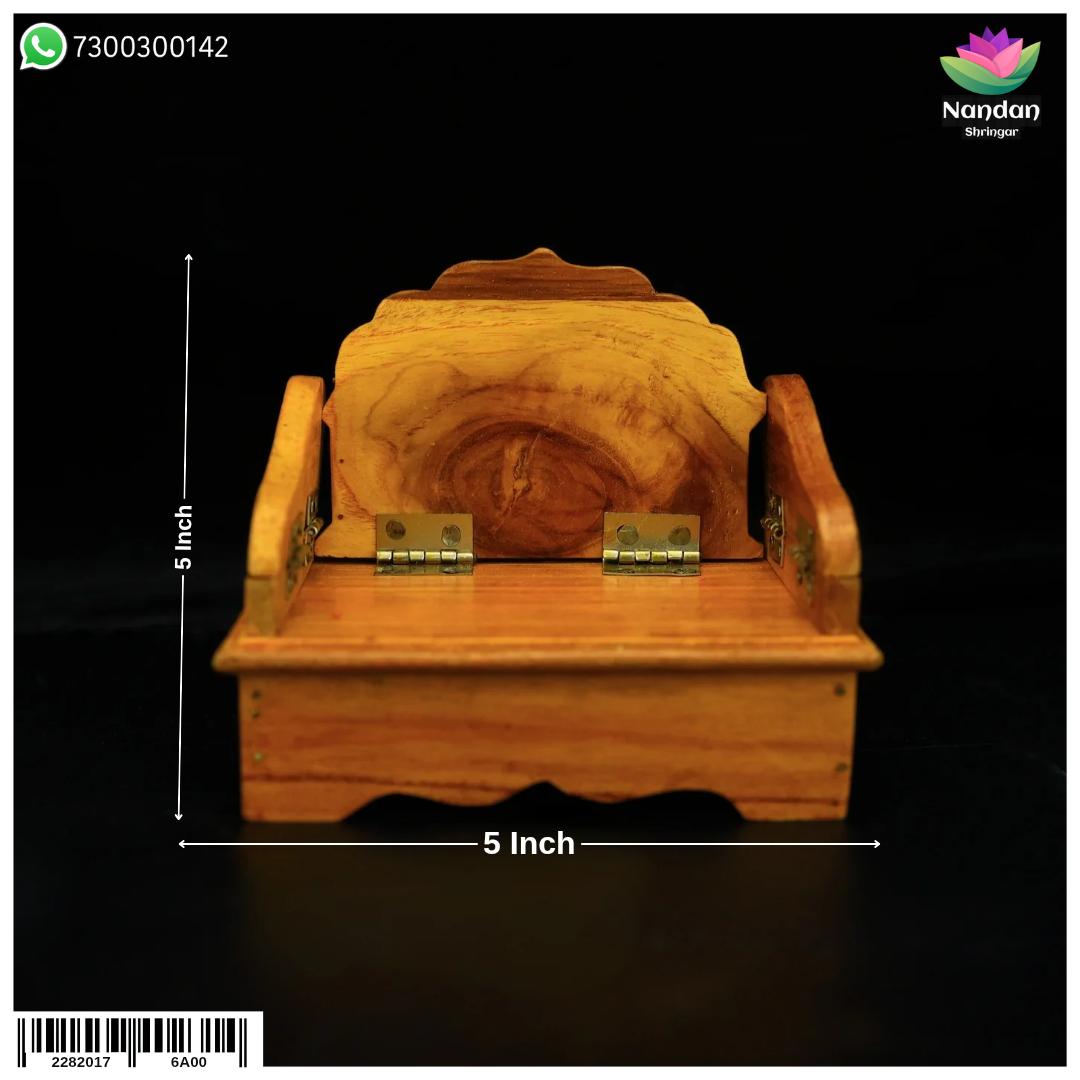 Wooden Sinhasan - Folding (5 Inch )
