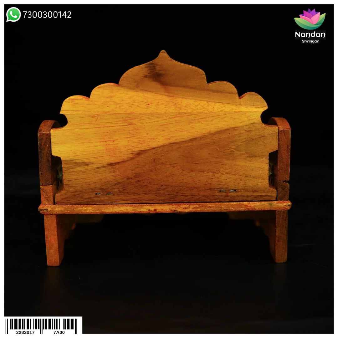 Wooden Sinhasan - Folding (6.5 Inch)
