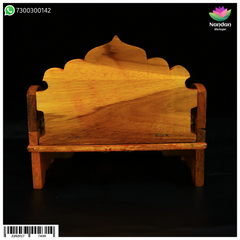 Wooden Sinhasan - Folding (6.5 Inch)