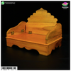 Wooden Sinhasan - Folding (8 Inch)