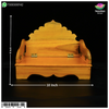 Wooden Sinhasan - Folding (10 Inch)