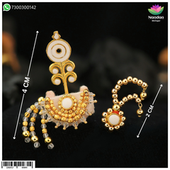Soneri Meenakari Gol Chandrika With Shishfool
