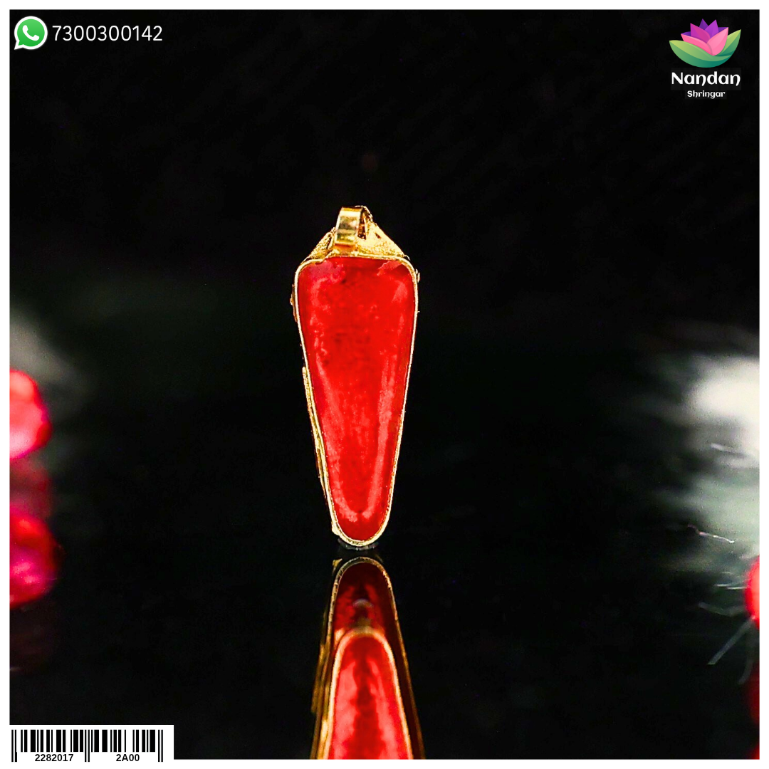 Meenakari Tilak - Red ( Size 5 )