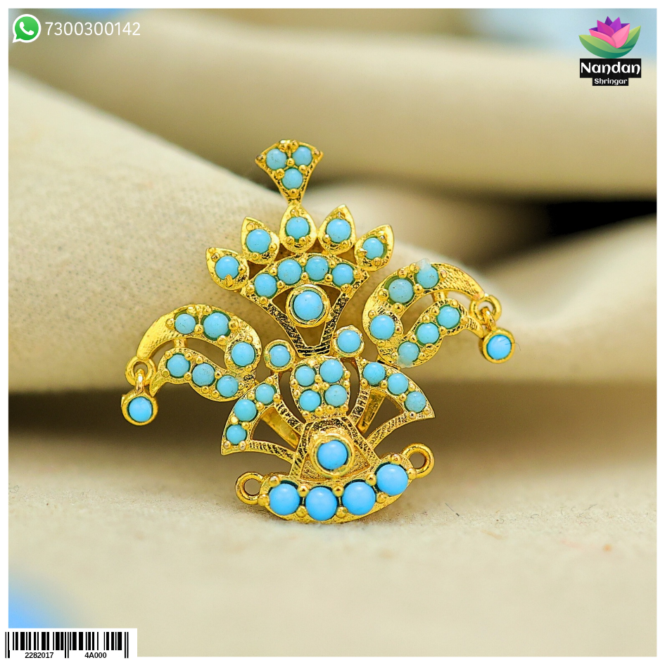 Tipara Folding Silver - Firozi (4 In 1 Shringar)