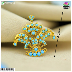 Tipara Folding Silver - Firozi (4 In 1 Shringar)