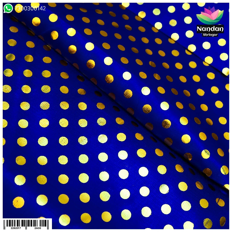 Zari Chap Vastra - Dark Blue