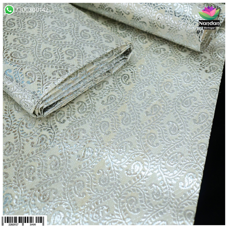 Laddu Gopal Keri Kaam Vastra - Silver Colour