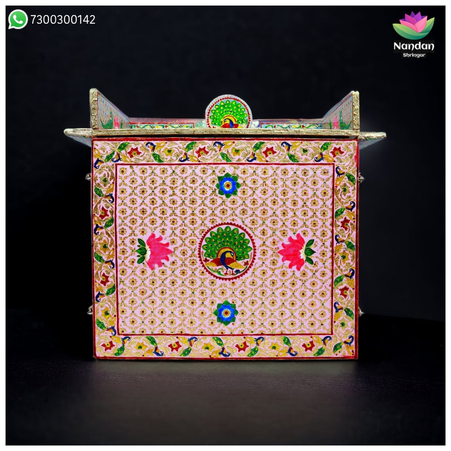 Meenakari Bangla - Reversible  Side 1 - Gulabi Side 2 - Firoja ( 12 Inch )