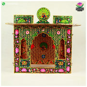 Meenakari Bangla - Reversible  Side 1 - Laal Side 2 - Hara ( 12 Inch )