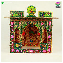 Meenakari Bangla - Reversible  Side 1 - Laal Side 2 - Hara ( 20 Inch )