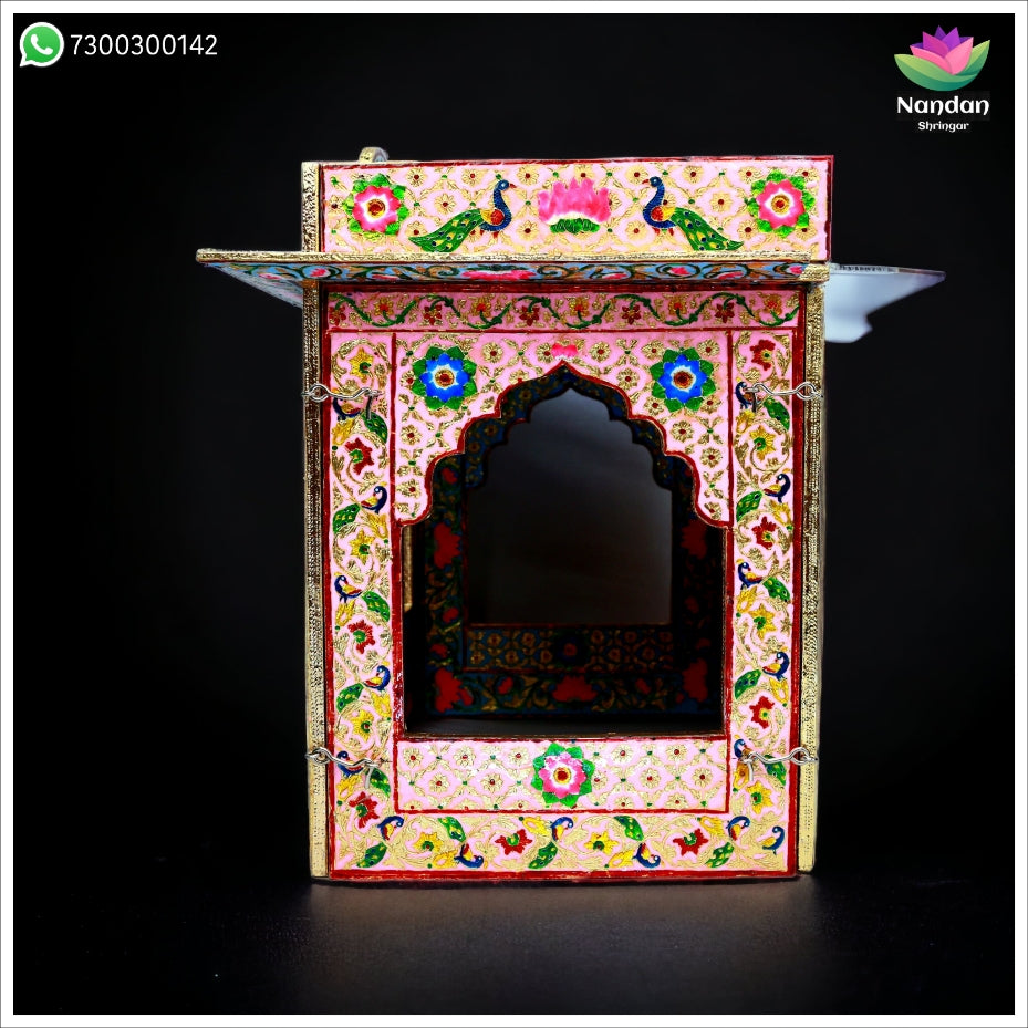 Meenakari Bangla - Reversible  Side 1 - Gulabi Side 2 - Firoja ( 20 Inch )