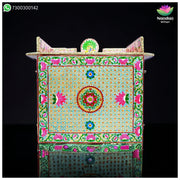 Meenakari Bangla - Reversible  Side 1 - Gulabi Side 2 - Firoja ( 16 Inch )