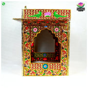 Meenakari Bangla - Reversible  Side 1 - Laal Side 2 - Hara ( 20 Inch )
