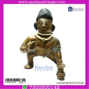 Blue Kantheshwari traditional jewelry piece by Nandanshringars, featuring intricate designs and vibrant blue accents.