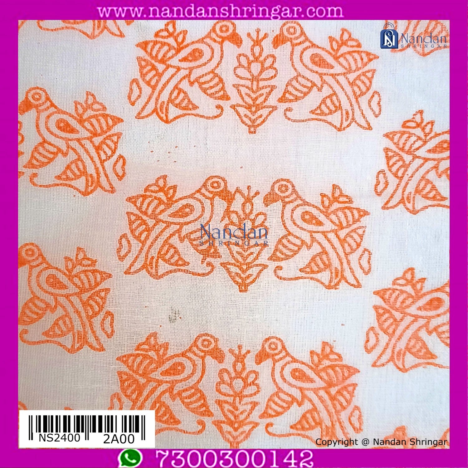 Chandan Chapa Vastra - Parrot