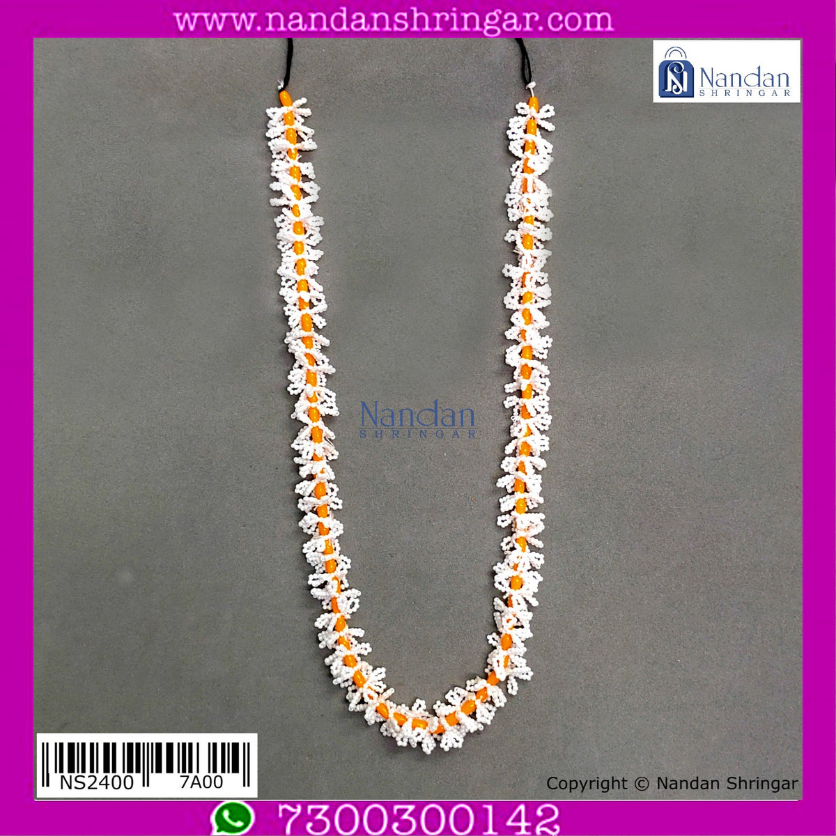 Parijat Pushp Mala (10 Inch)