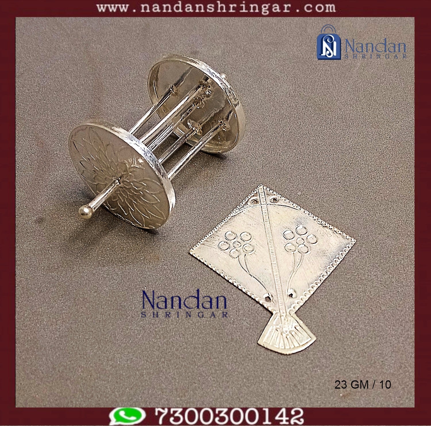 Patang Chakri Set- Fine Silver