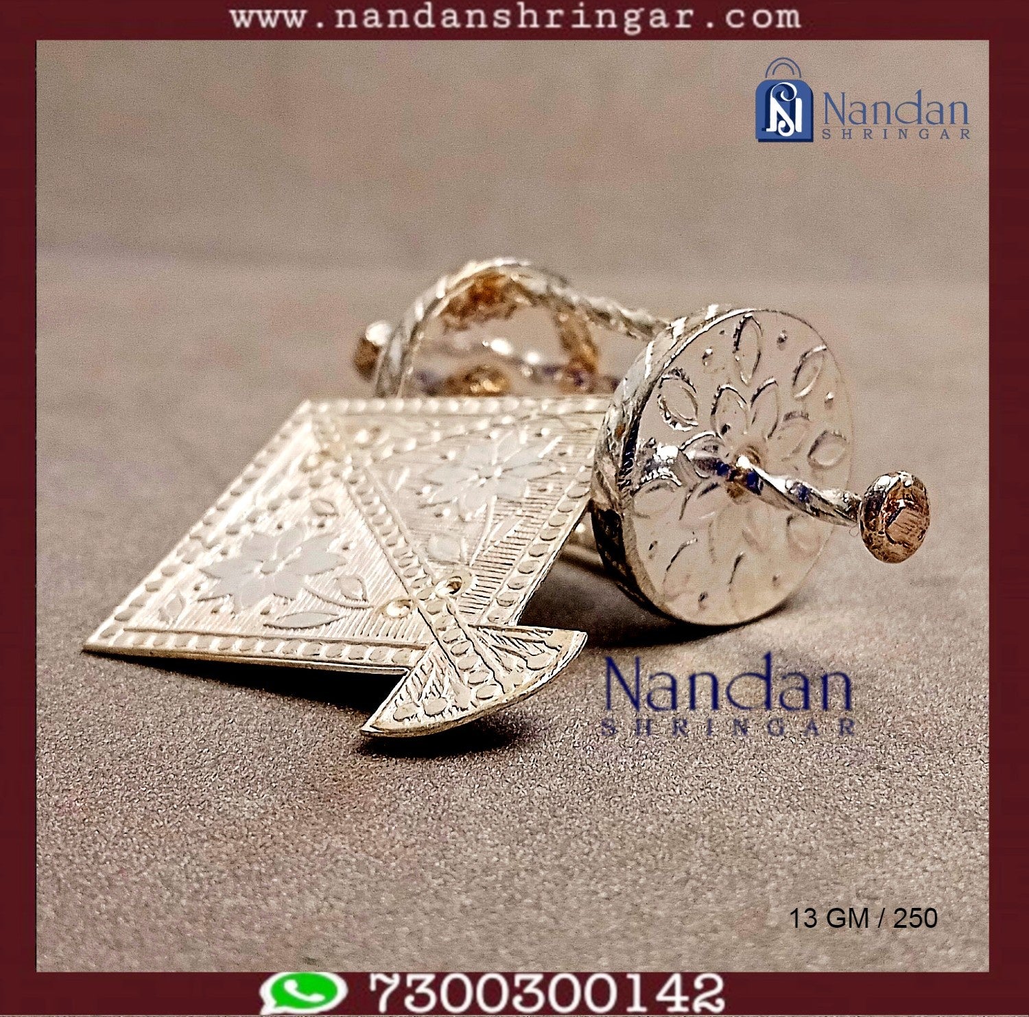 Patang Chakri Set- Fine Silver