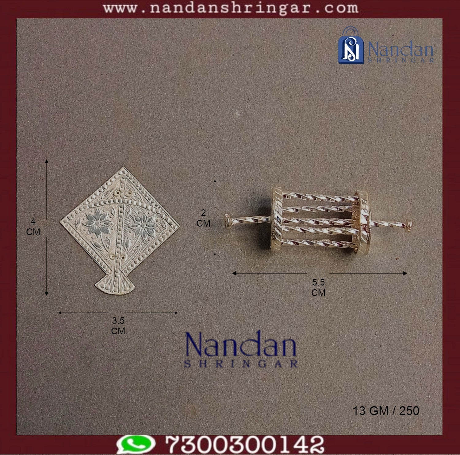 Patang Chakri Set- Fine Silver