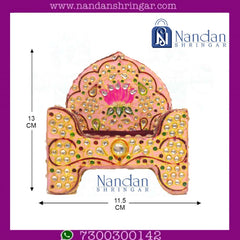 Meenakari Moti Sinhasan